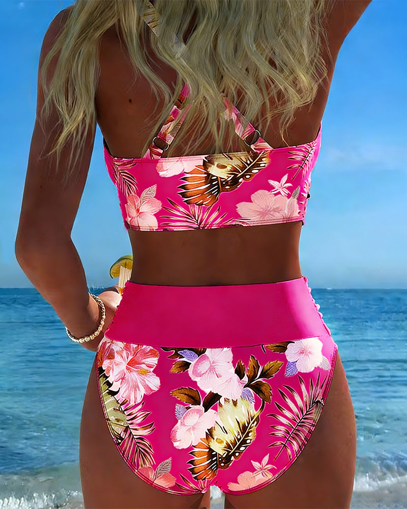 Liora | Floral Contrast Bikini