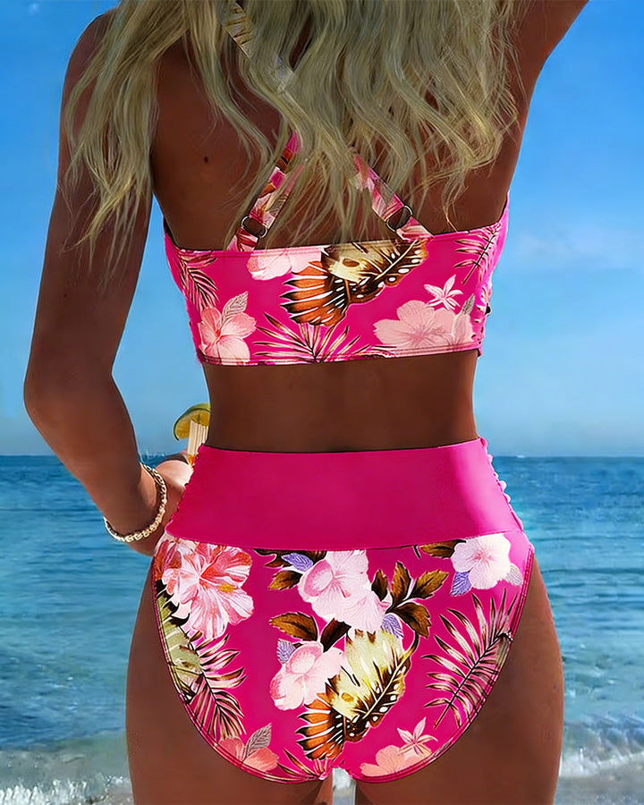 Liora | Floral Contrast Bikini