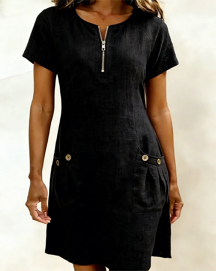 Joanna™ | Effortless Zip Front Dress