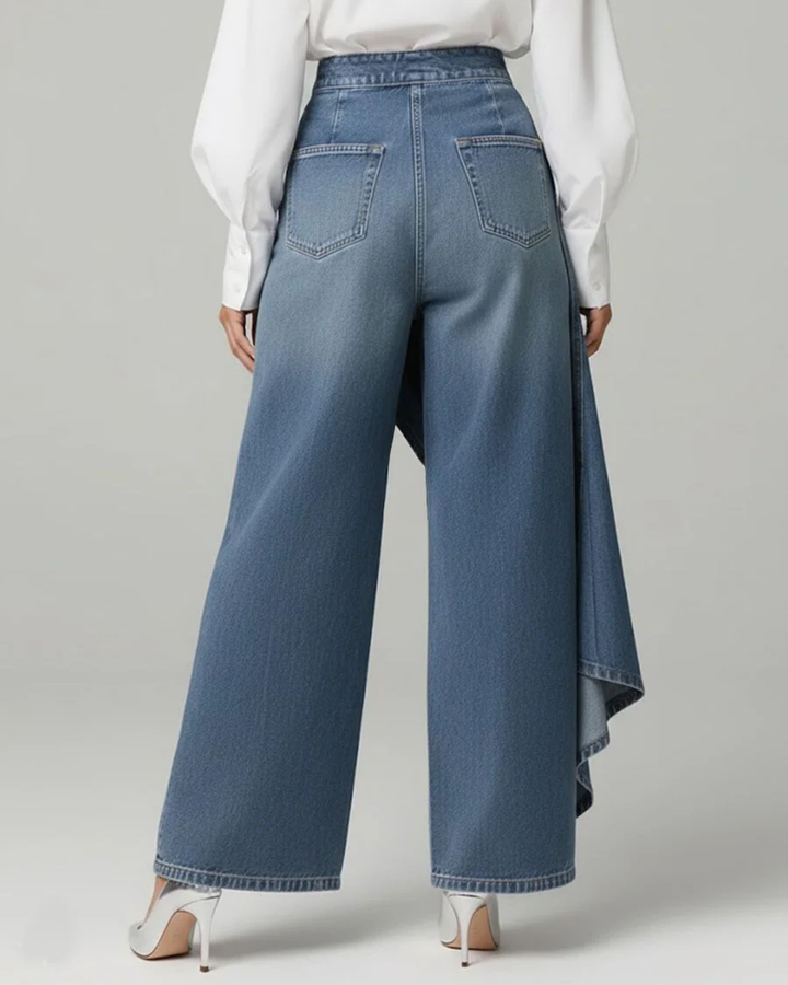 Brooke | Tie-Front Denim Trousers
