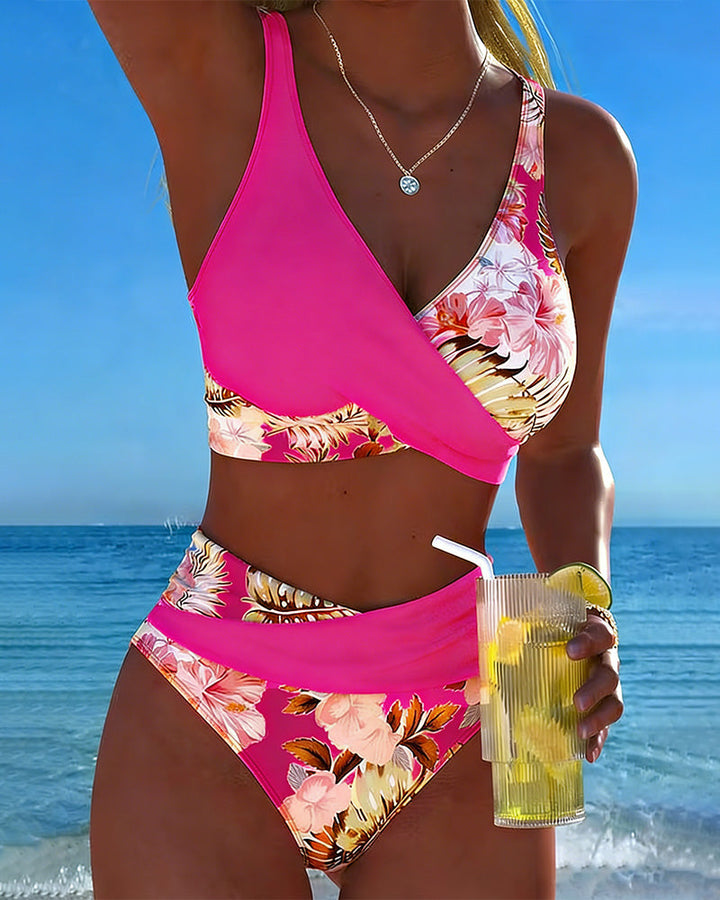 Liora | Floral Contrast Bikini