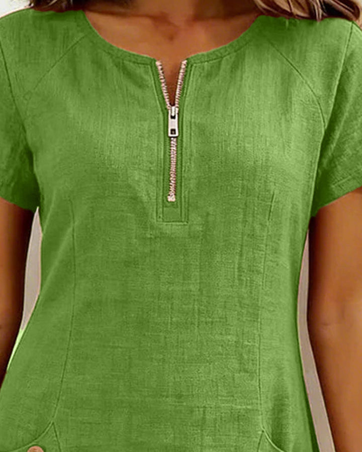 Joanna™ | Effortless Zip Front Dress