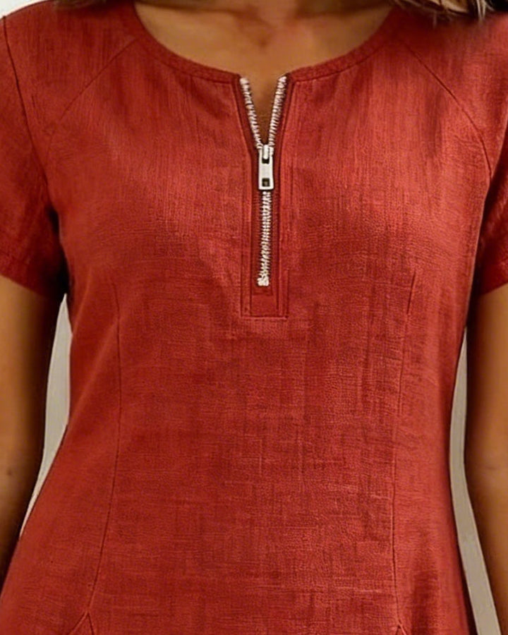 Joanna™ | Effortless Zip Front Dress