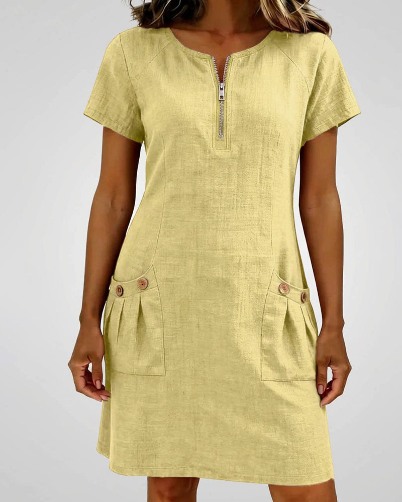 Joanna™ | Effortless Zip Front Dress