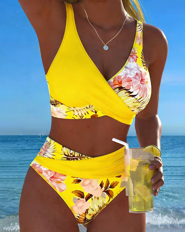 Liora | Floral Contrast Bikini
