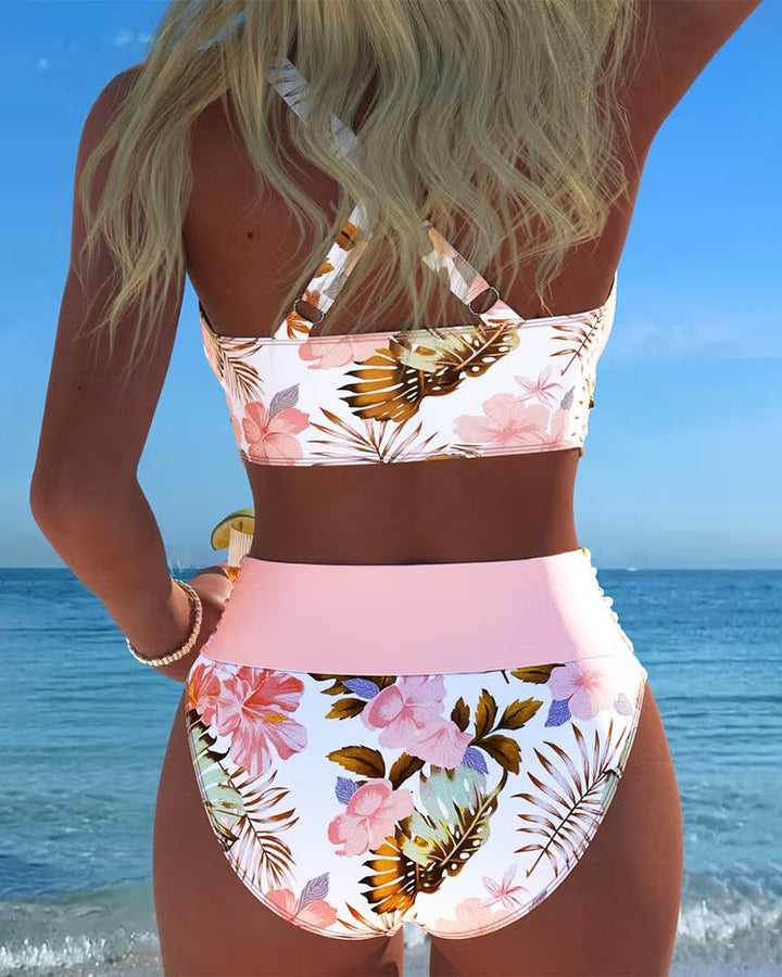 Liora | Floral Contrast Bikini