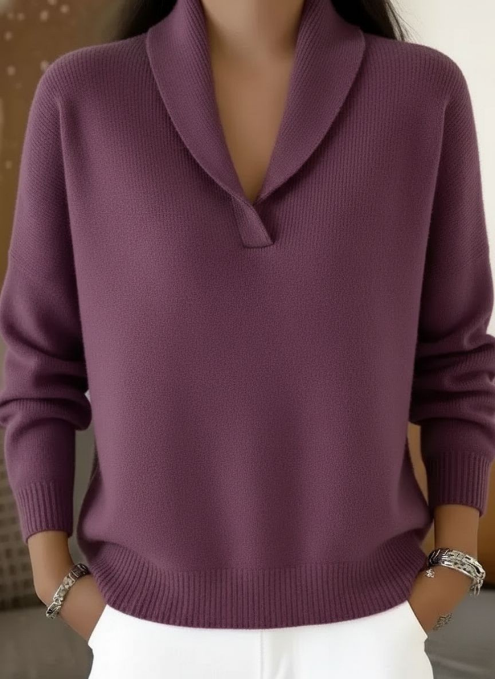 Freya | Classic V-Neck Sweater