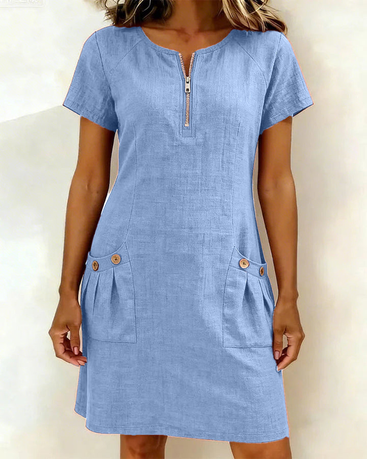 Joanna™ | Effortless Zip Front Dress