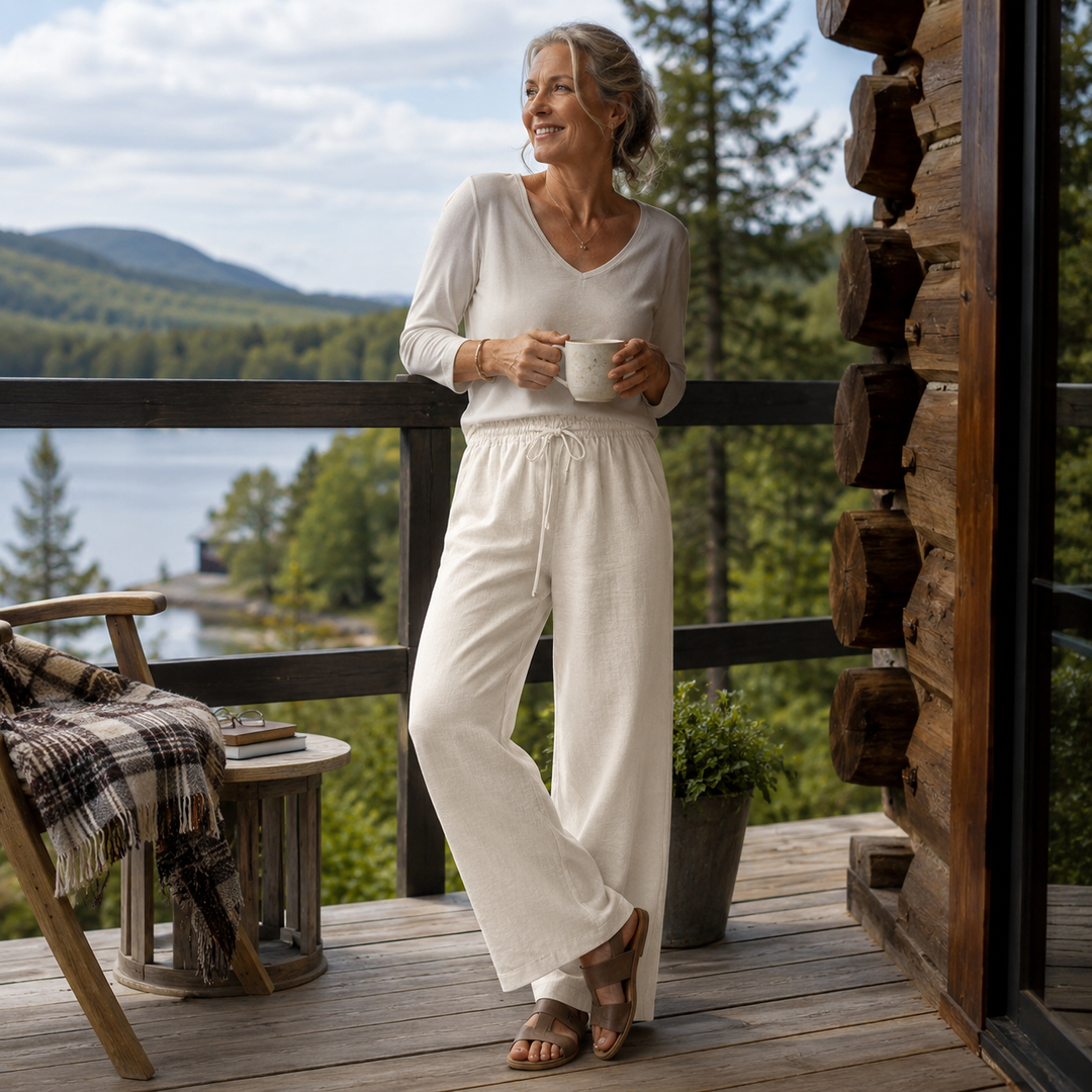 Beatrice | Casual Linen Comfort Trousers
