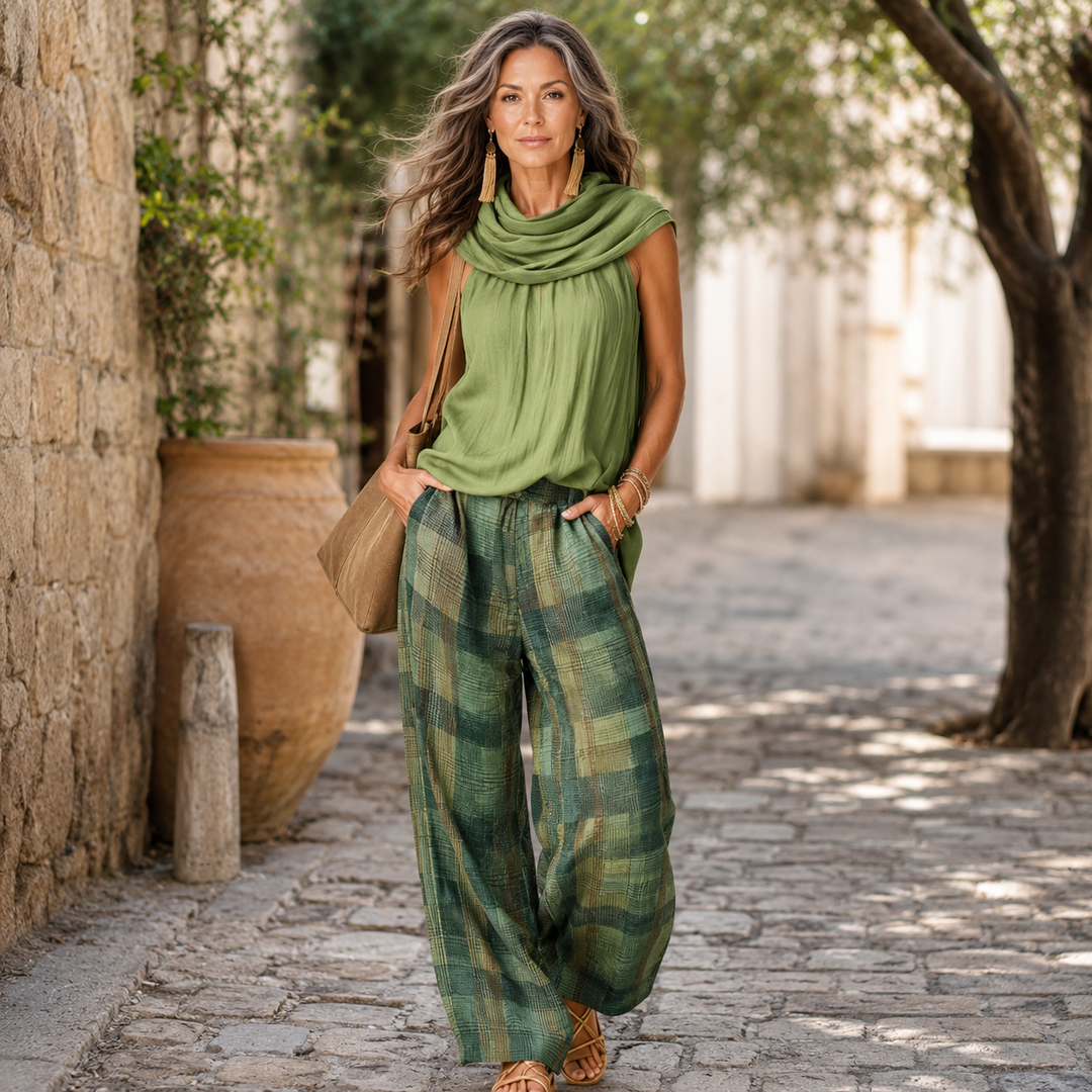 Livia™ | Elegant Linen Blend Co-Ord Set