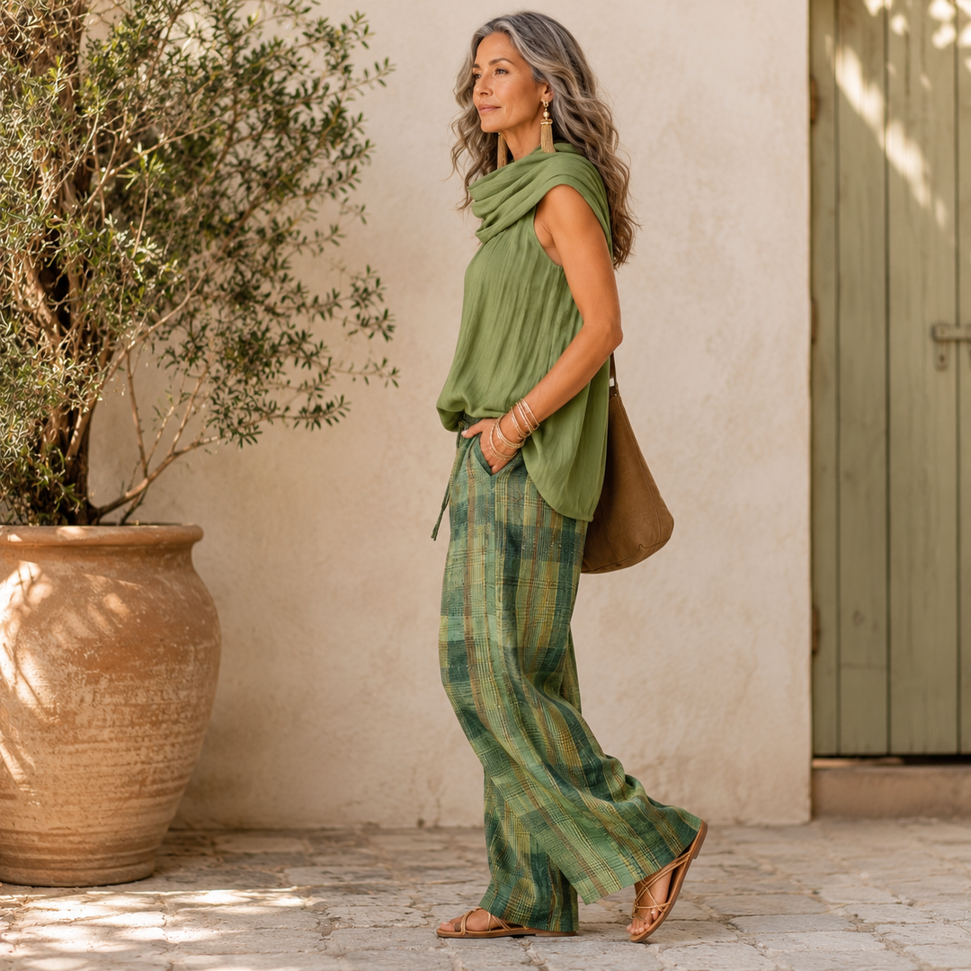 Livia™ | Elegant Linen Blend Co-Ord Set
