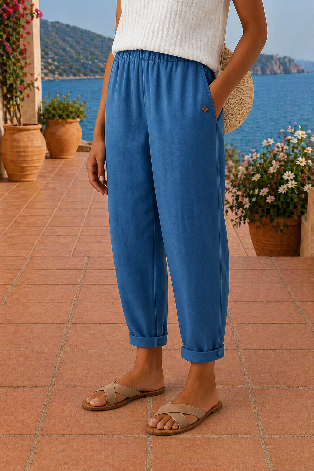 Ivy| Relaxed Linen Wide-Leg Trousers