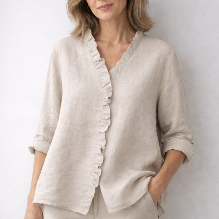 Araminta™ | Elegant Ruffled Shirt