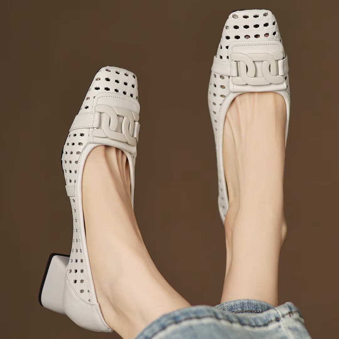 Orvique™ | Premium Leather Strap Heels
