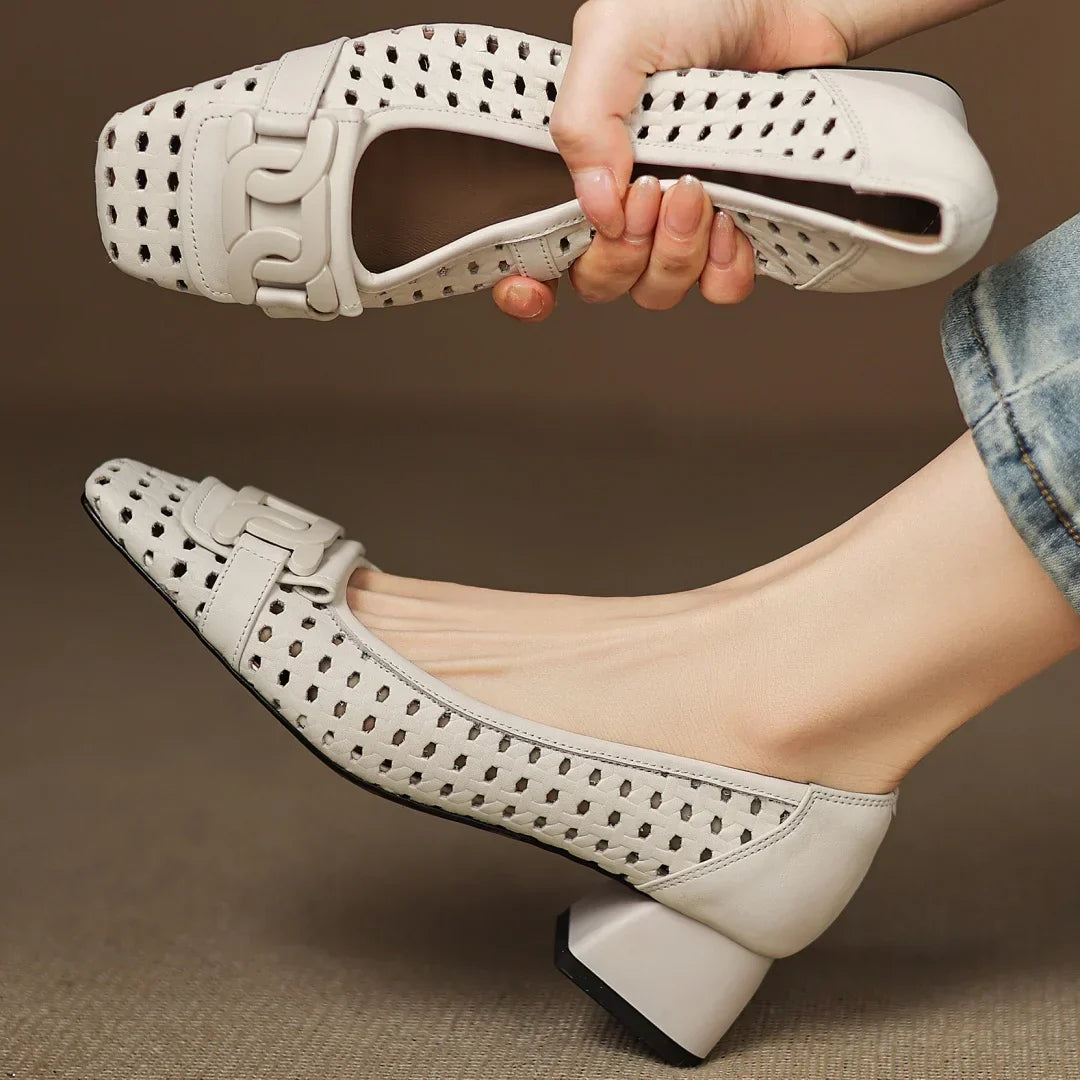 Orvique™ | Premium Leather Strap Heels