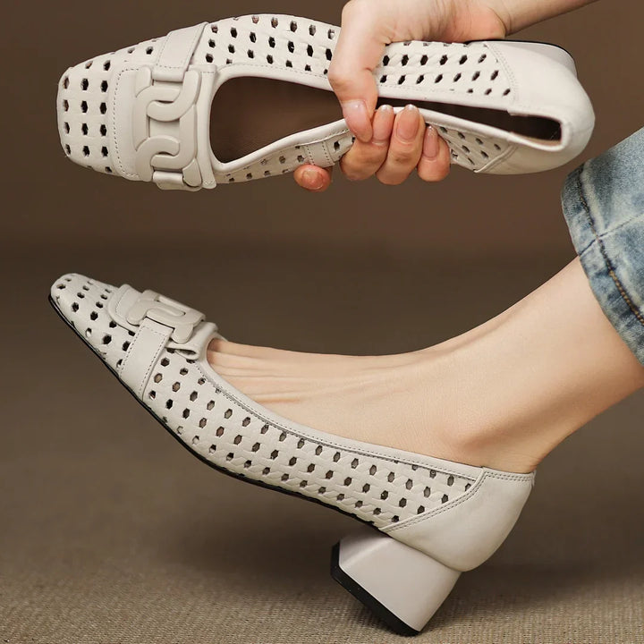 Orvique™ | Premium Leather Strap Heels