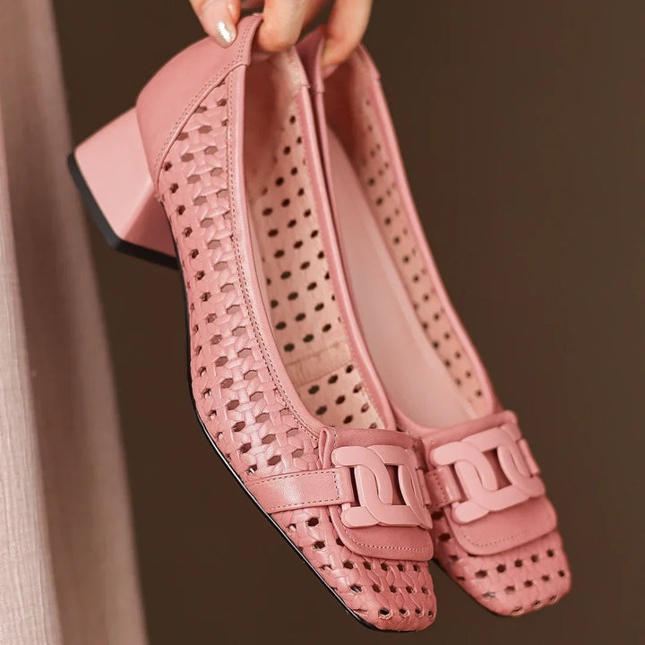 Orvique™ | Premium Leather Strap Heels