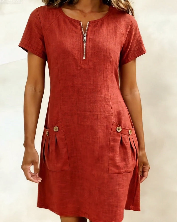 Joanna™ | Effortless Zip Front Dress