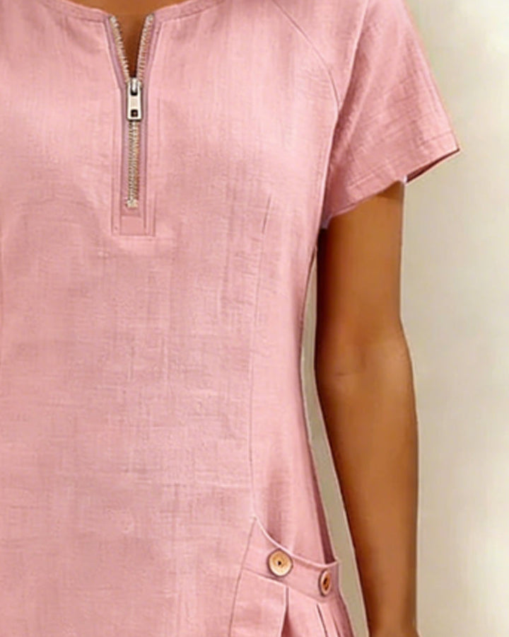 Joanna™ | Effortless Zip Front Dress