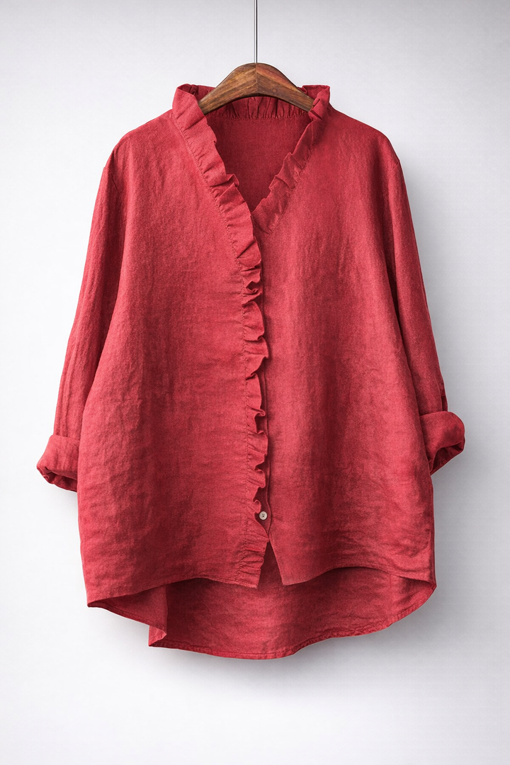 Araminta™ | Elegant Ruffled Shirt