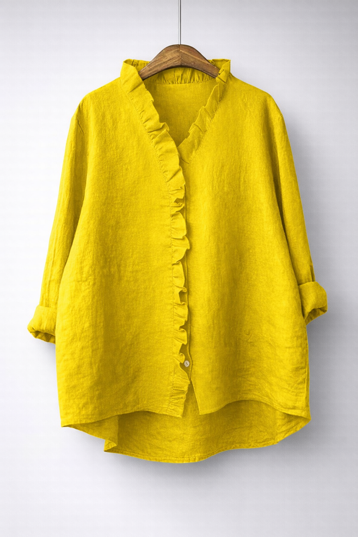 Araminta™ | Elegant Ruffled Shirt