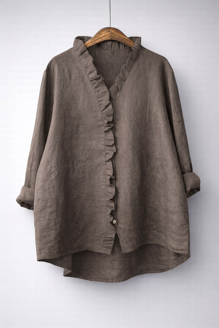 Araminta™ | Elegant Ruffled Shirt