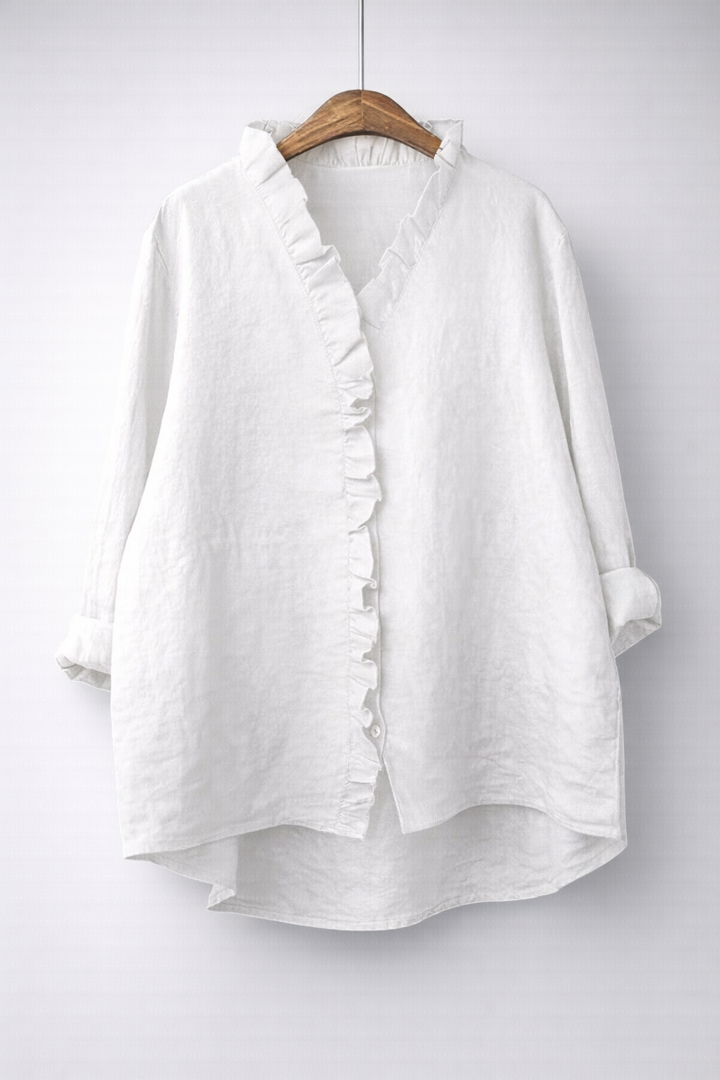 Araminta™ | Elegant Ruffled Shirt