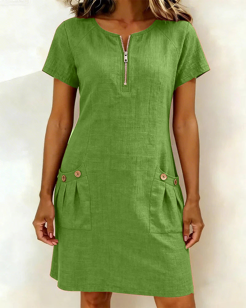 Joanna™ | Effortless Zip Front Dress
