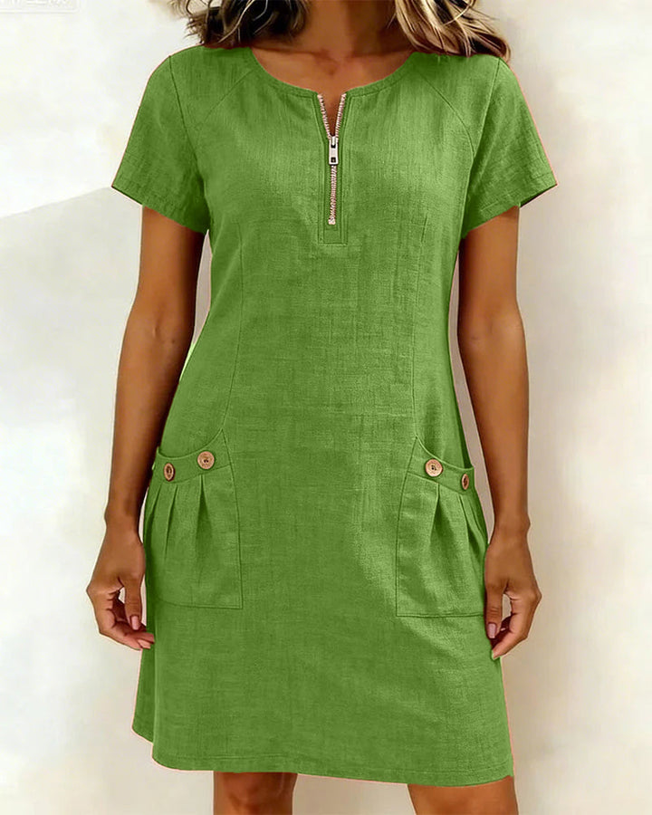 Joanna™ | Effortless Zip Front Dress
