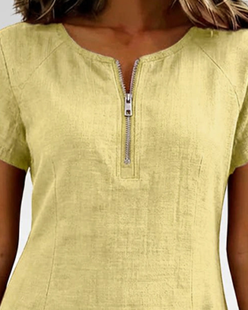 Joanna™ | Effortless Zip Front Dress