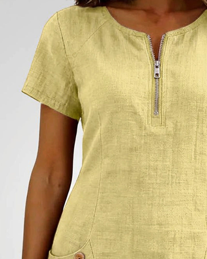 Joanna™ | Effortless Zip Front Dress