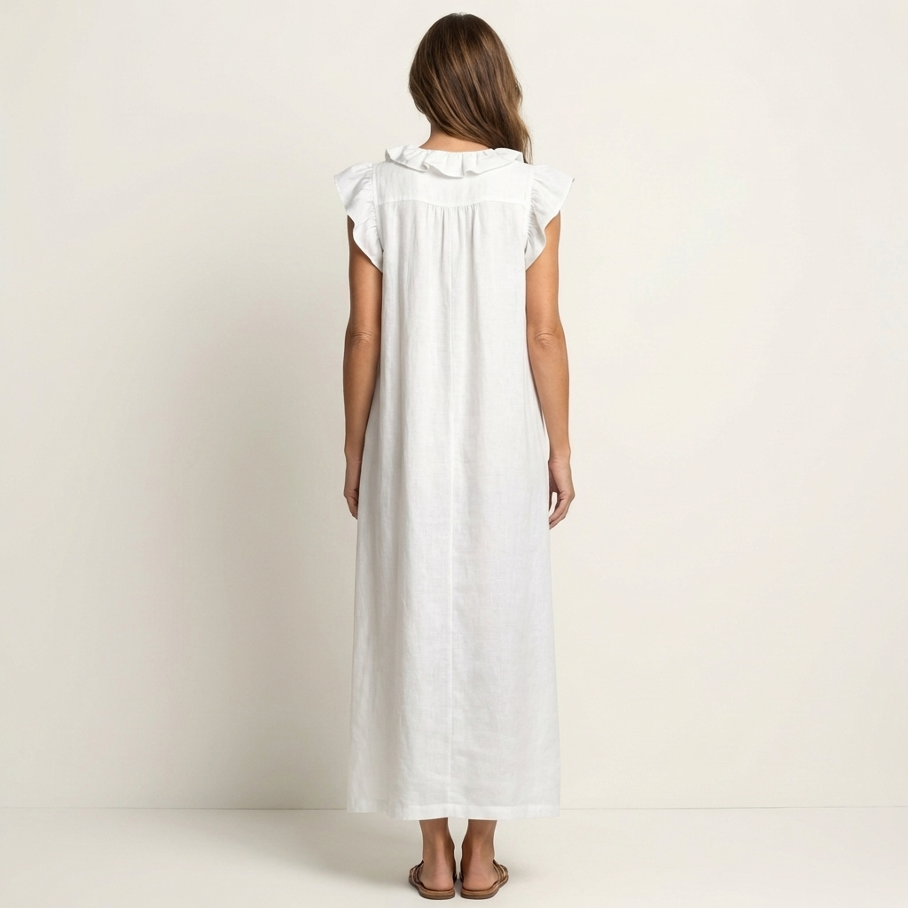 Hannah | Flowy Ruffle Maxi Dress