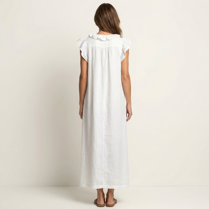 Hannah | Flowy Ruffle Maxi Dress