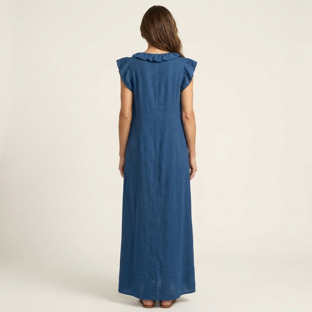 Hannah | Flowy Ruffle Maxi Dress