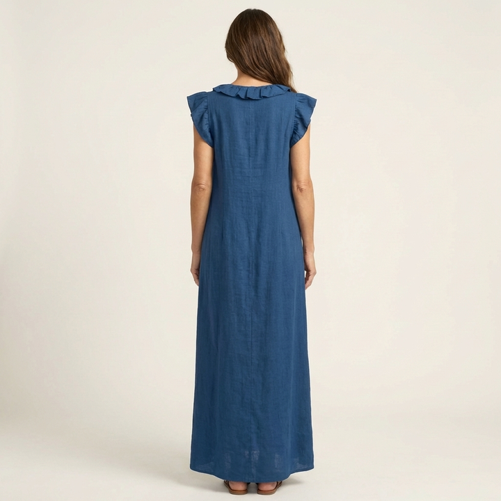 Hannah | Flowy Ruffle Maxi Dress