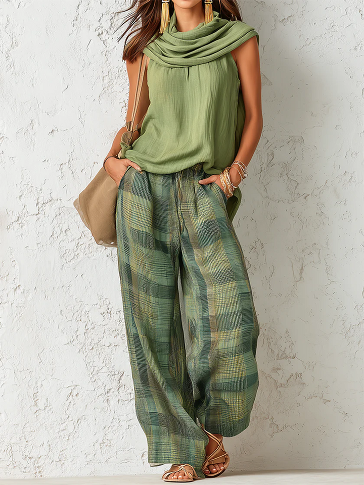 Livia™ | Elegant Linen Blend Co-Ord Set